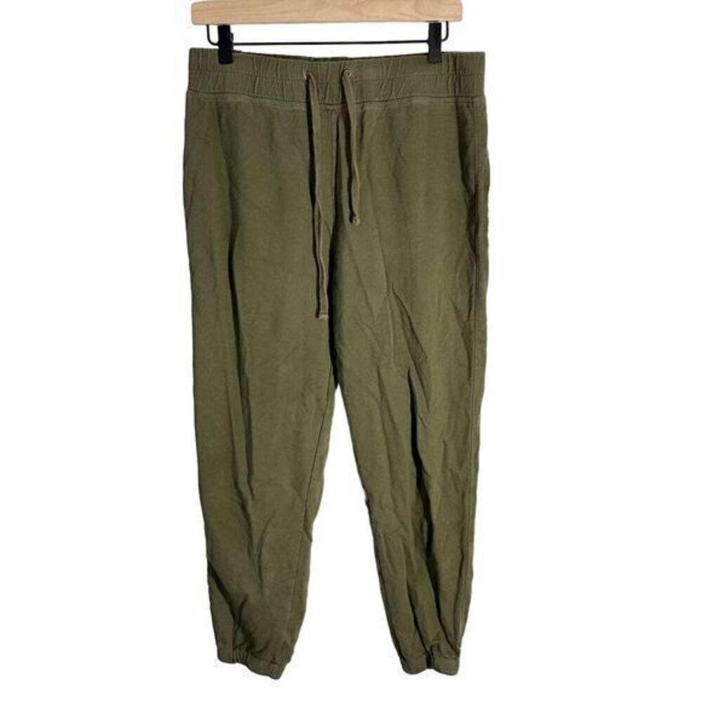 James Perse Pull On Cotton Draw String Sweatpants Green Size 2 Medium